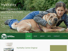 Tablet Screenshot of hyvitality.com